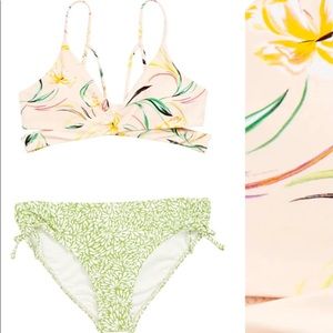 O’Neill Claris Wrap Two-Piece Swimsuit EUC Sz 12